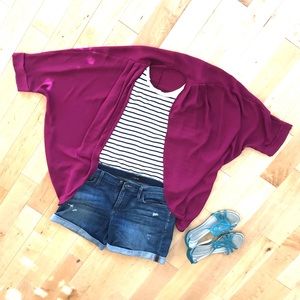 Soprano Pink/Fuchsia Kimono Cover-up - Medium